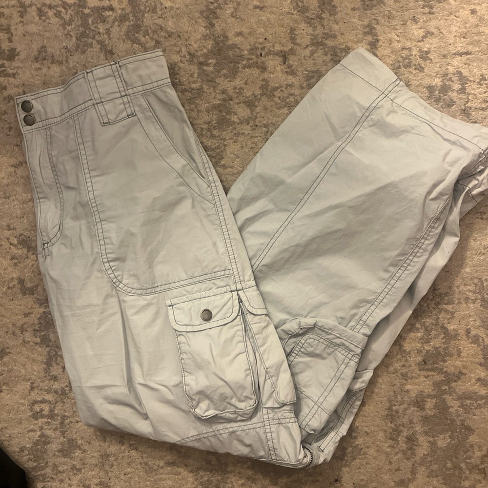 Women Gray Cargo Pants